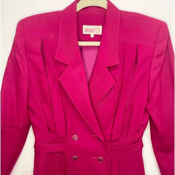 Vintage Vendredi Woman’s Fuchsia Blazer - Picture 3 of 6